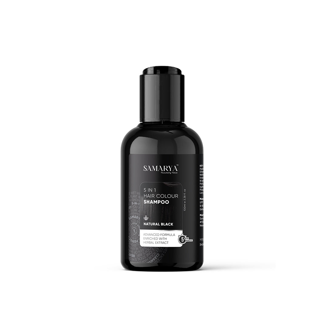 5 in 1 Hair Color Shampoo (Black)